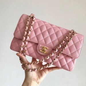 Branded CH FLAP PINK PREMIUM BAG WITH BOX EDDITION (ch-1123)