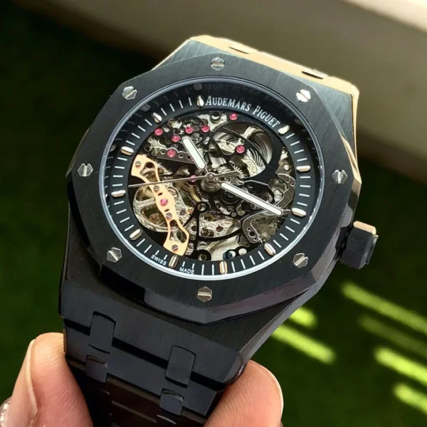 Audemars Piguet Skeleton AP Royal Oak Black Skeleton Metal - Image 5