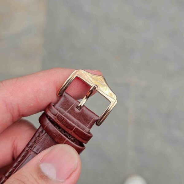 Cartier Leather Brown Automatic Watch D - Image 2