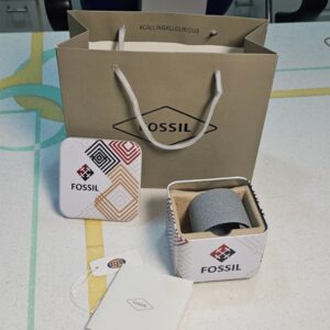 Fossil Grant Leather Belt Full Black Watch