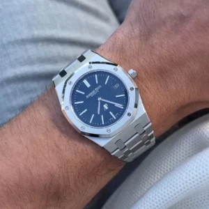 Audemars Piguet AP Royal Oak Silver Blue Metal