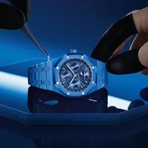 Audemars Piguet AP Royal Oak Dark blue Chronograph Metal watch