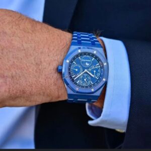 Audemars Piguet AP Royal Oak Dark blue Chronograph Metal watch