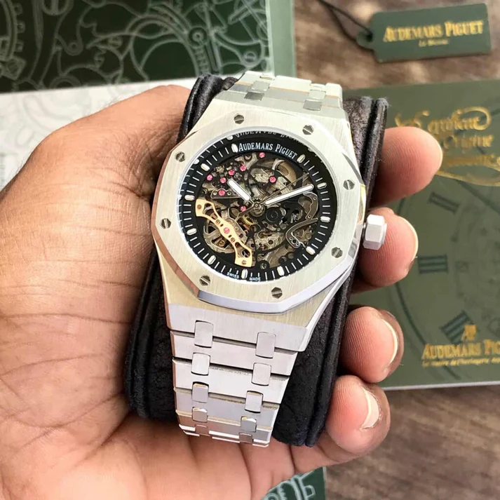 Audemars Piguet Skeleton AP Royal Oak Silver Skeleton Metal - Image 6