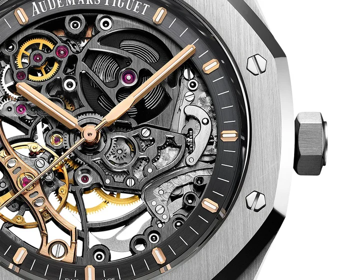 Audemars Piguet Skeleton AP Royal Oak Silver Skeleton Metal - Image 3