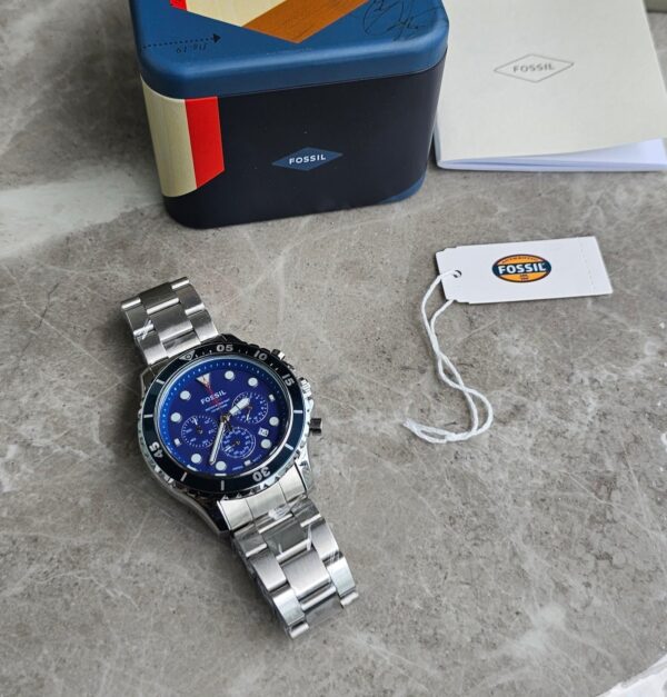 Fossil Fb 03 silver Blue Metal Watch - Image 4