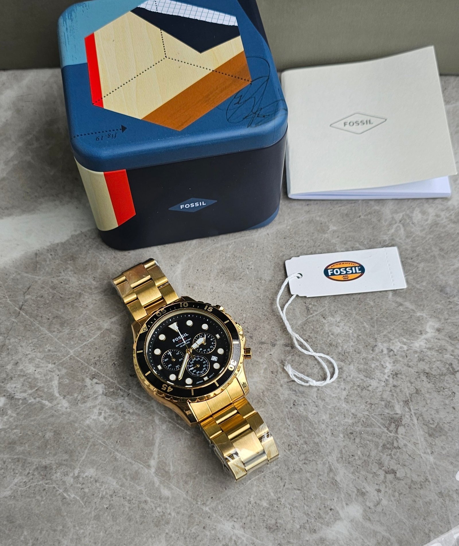 Fossil Fb 03 Gold Metal Watch - Image 4