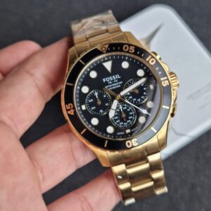 Fossil Fb 03 Gold Metal Watch