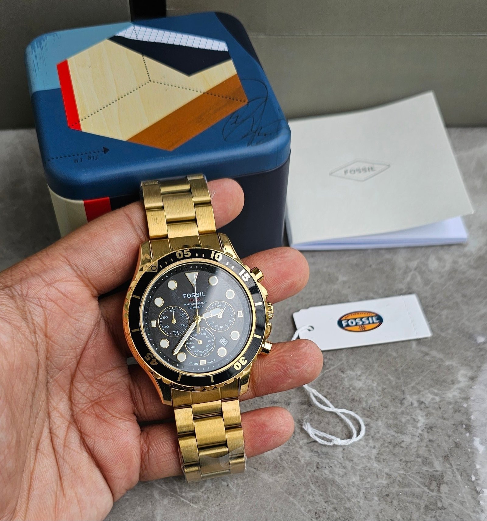 Fossil Fb 03 Gold Metal Watch - Image 3