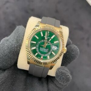 Rolex Sky Dweller Gold Green Dial Oyster Flex (2025) Automatic Premium Watch