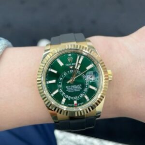 Rolex Sky Dweller Gold Green Dial Oyster Flex (2025) Automatic Premium Watch