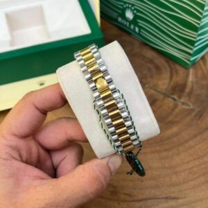 Role_x Oyster Perpetual Day Date Diamond 40 Battery 2Ton-Gold-Blue