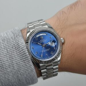 Role_x Oyster Perpetual Day Date Arabic Silver-Blue