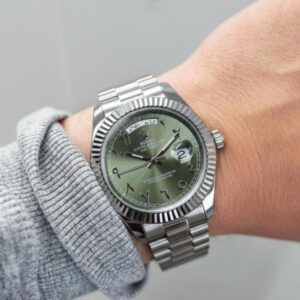 Role_x Oyster Perpetual Day Date Arabic Silver-Green