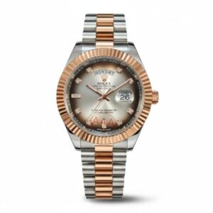 Role_x Oyster Perpetual Day Date Diamond 2Ton-Copper-Grey