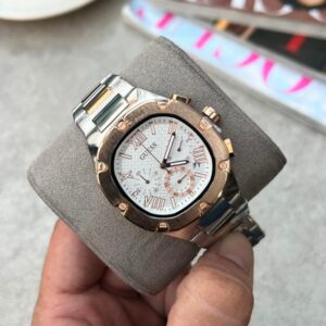 Guess Square Chronograph 2Ton-Copper-White