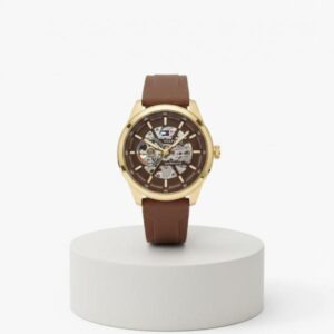Tommy_hilfiger Automatic Silicon Brown-Gold