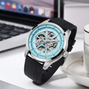 Tommy_hilfiger Automatic Silicon Black-Silver