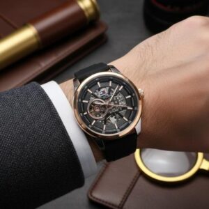 Tommy_hilfiger Automatic Silicon Black-Copper