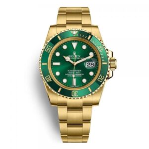 Role_x Oyster Perpetual Submarine Gold-Green