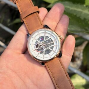 Tommy_hilfiger Automatic Leather LightBrown-Copper-White