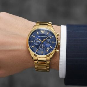 Emporio Arman_i Classic Gold-Blue