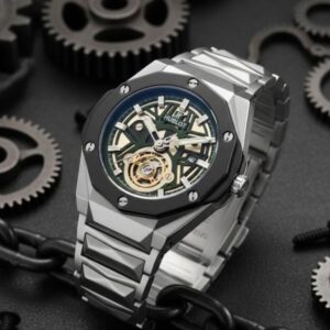 Hublo_t BigBang Tourbillion Silver-Green