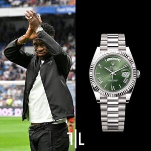 Role_x Oyster Perpetual Day Date 40 Battery Silver-Green