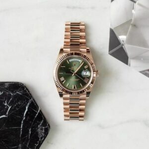 Role_x Oyster Perpetual Day Date 40 Battery Copper-Green