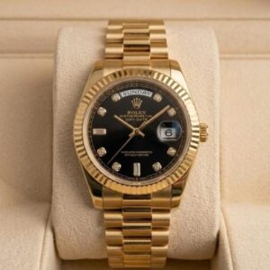 Role_x Oyster Perpetual Day Date Diamond Gold-Black 40 Battery