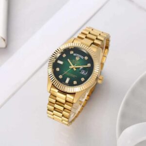 Role_x Oyster Perpetual Day Date Diamond Gold-Green 40 Battery