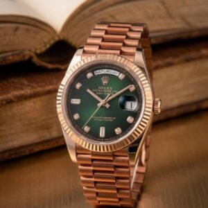 Role_x Oyster Perpetual Day Date Diamond Copper-Green 40 Battery