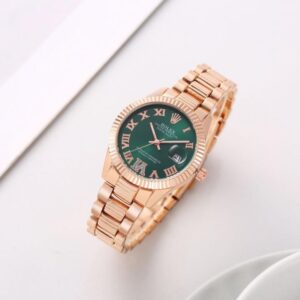 Role_x Oyster perpetual Date just Copper-Green